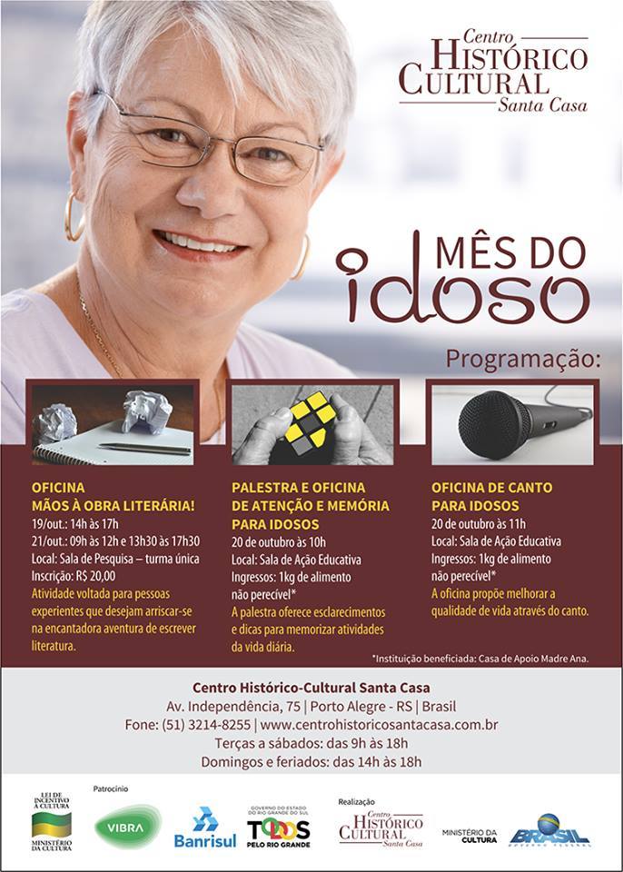 Mês do idoso: Santa Casa promove atividades especiais