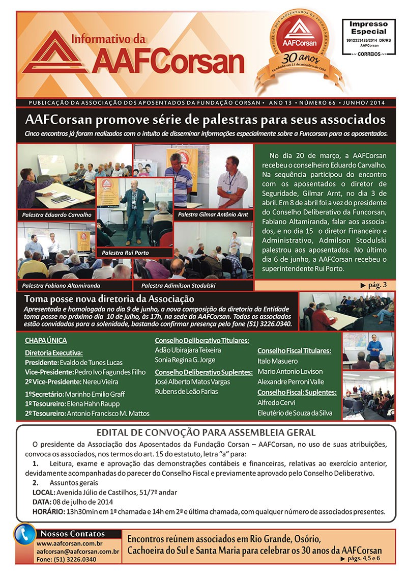Informativo AAFCorsan 66