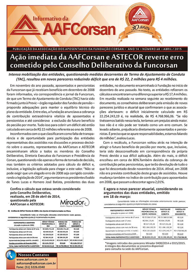 Informativo AAFCorsan Ed. Especial