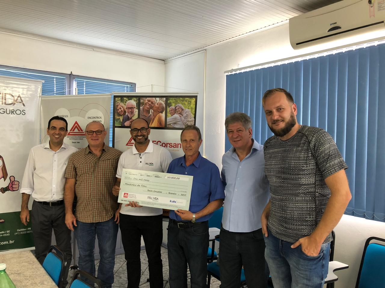 AAFCorsan e RSulVida entregam prêmio a associado