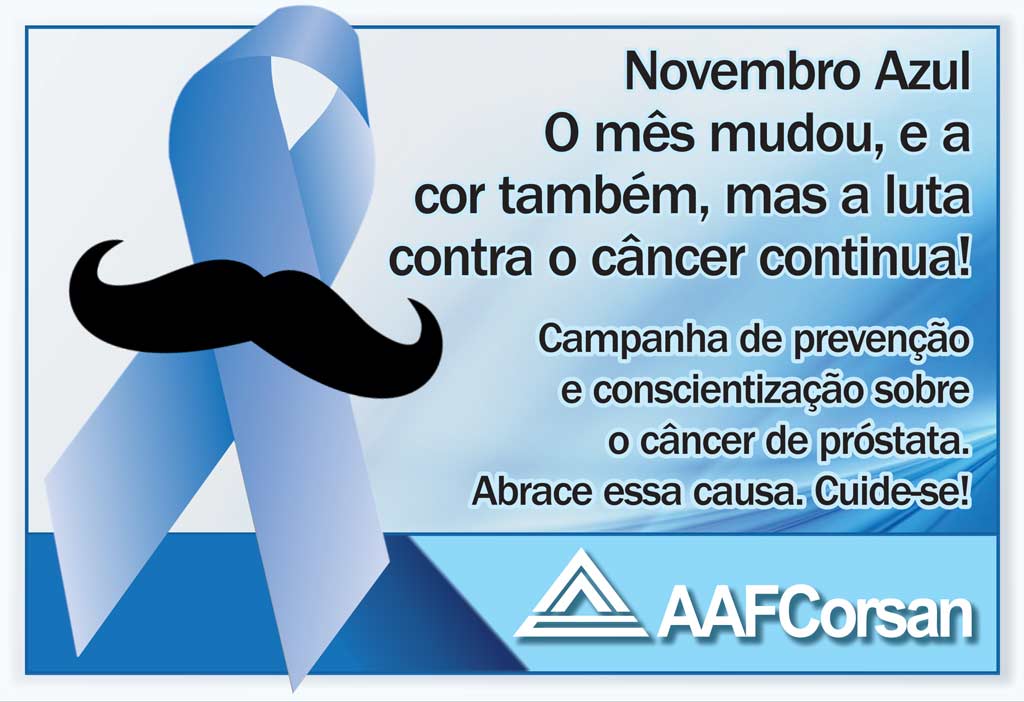 Novembro Azul conscientiza homens para prevenção do câncer de próstata
