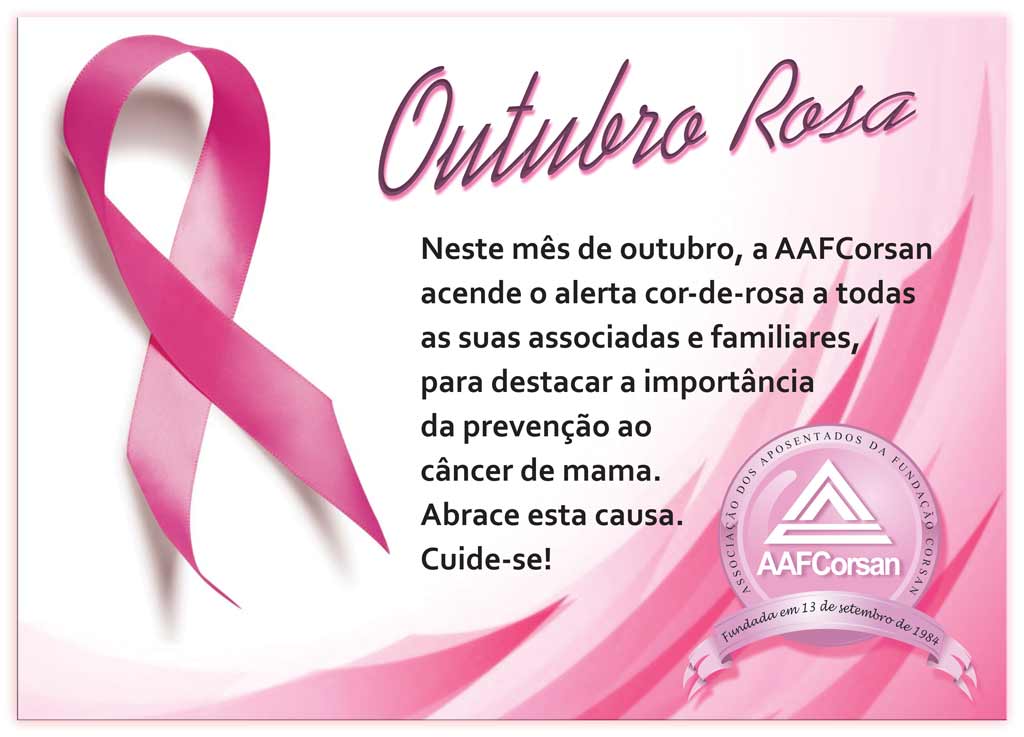 AAFCorsan adere à Campanha Outubro Rosa